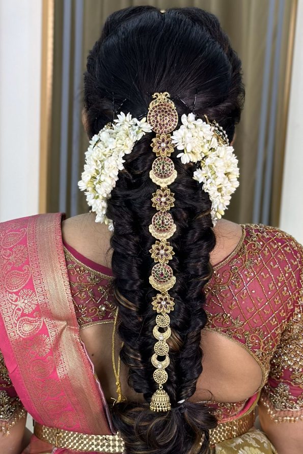 Multi Color Flower Designer Semi Bridal Jada